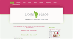 Desktop Screenshot of dogs-place.de